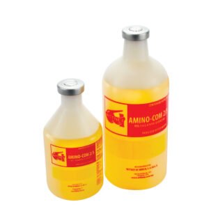 amino com, reconstituyente proteico, energético, mineral y vitamínico.
